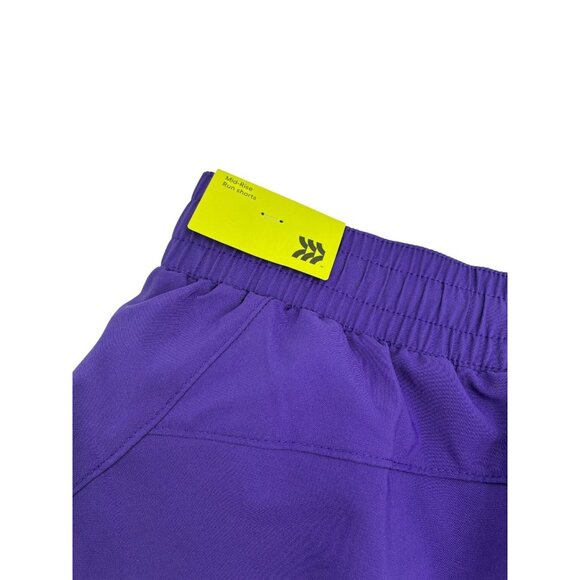 All In Motion Womens Run Shorts Purple Athletic Activewear Lightweight Lined - Picture 3 of 7